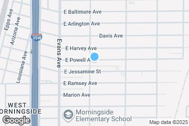 Map image of the property - 1004 E Powell Ave