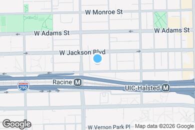 Map image of the property - 1101 W Jackson Blvd