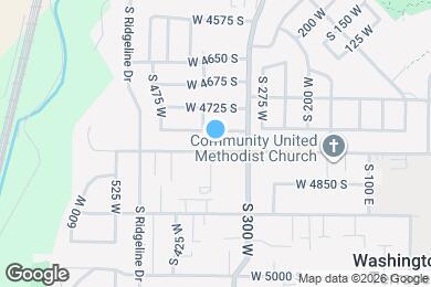 Map image of the property - 360 W 4800 S