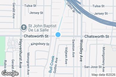 Map image of the property - 16334 Chatsworth St