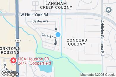 Map image of the property - Langham Creek Apartments