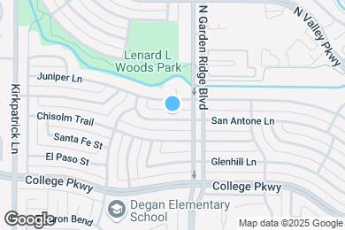 Map image of the property - 1625 San Antone Ln