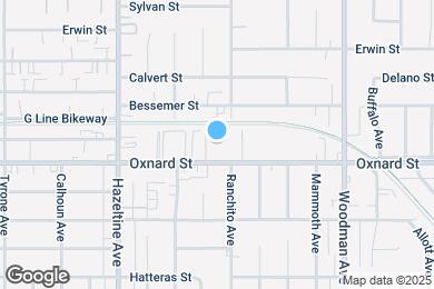 Map image of the property - 13915 Oxnard St