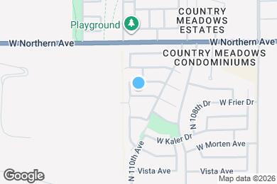 Map image of the property - 11024 W Frier Dr