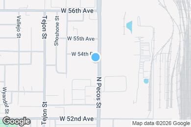 Map image of the property - 5401 N Pecos St