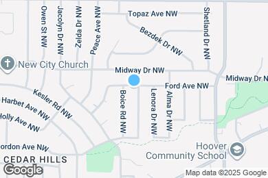 Map image of the property - 280 Drinkward St NW