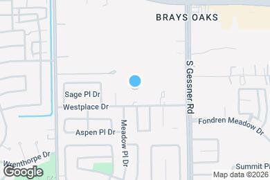 Map image of the property - 8800 Westplace Dr