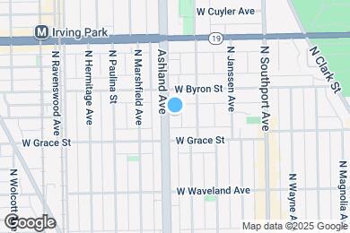 Map image of the property - 3823 N Ashland Ave