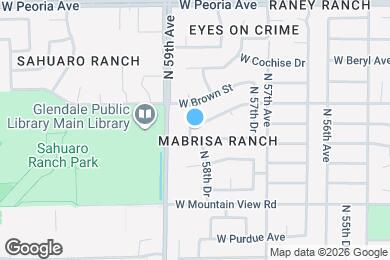 Map image of the property - 5839 W Beryl Ave