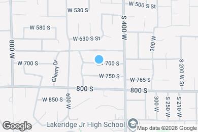 Map image of the property - 491 W 700 S
