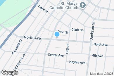 Map image of the property - 422 North Ave