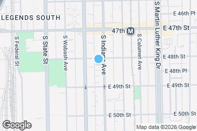 Map image of the property - 4812 S Indiana Ave