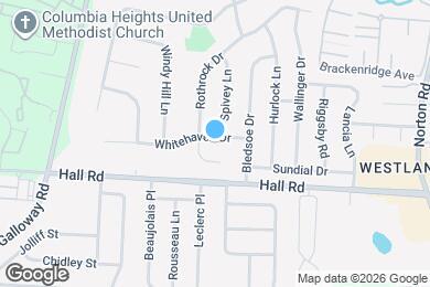 Map image of the property - 5839 Whitehaven Dr