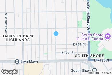 Map image of the property - 6959 S Paxton Ave