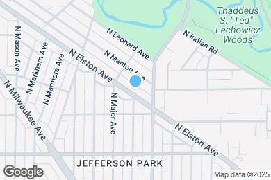 Map image of the property - 5737 N Elston Ave