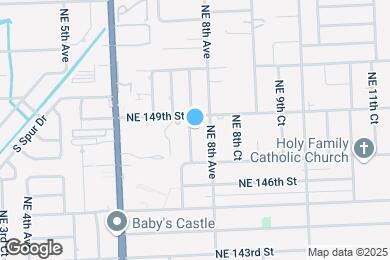 Map image of the property - 14815 NE 7th Ct