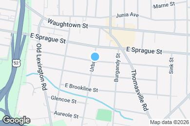 Map image of the property - 2401 Urban St