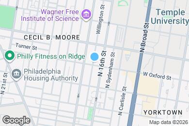 Map image of the property - 1611 W Oxford St