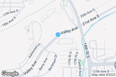 Map image of the property - 1751 Valley Ave