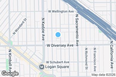 Map image of the property - 2822 N Albany Ave