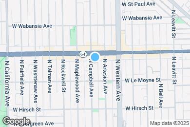 Map image of the property - 1539 N Campbell Ave