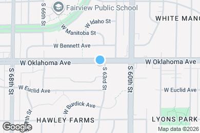 Map image of the property - 6207 W Oklahoma Ave