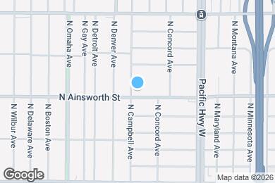 Map image of the property - 1823 N Ainsworth St