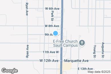 Map image of the property - 109 W 9th Ave