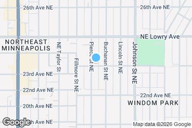 Map image of the property - 2301 Pierce St NE