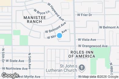 Map image of the property - 5182 W Vista Ave