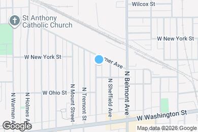 Map image of the property - 261 N PERSHING AVE