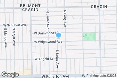 Map image of the property - 5422 W Wrightwood Ave