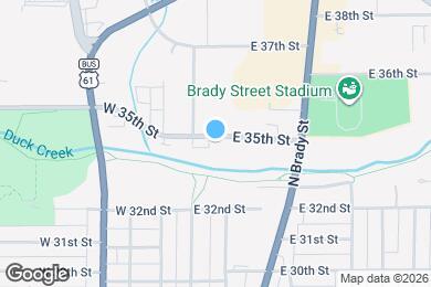 Map image of the property - 121 E 35th St