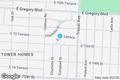 Map image of the property - 715 E 72 Terrace