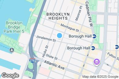 Map image of the property - Joralemon Street