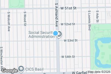 Map image of the property - 5244 S Ashland Ave