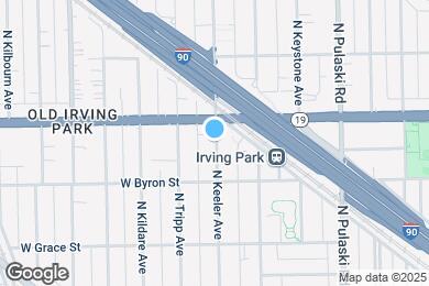 Map image of the property - 3932 N Keeler Ave
