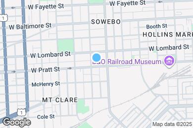 Map image of the property - 1326 W Pratt St