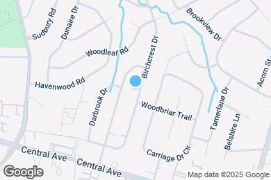 Map image of the property - 1915 Birchcrest Dr