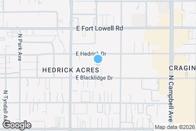 Map image of the property - 1468 E Hedrick Dr