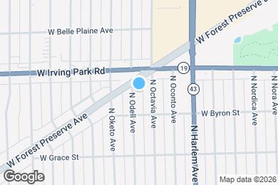 Map image of the property - 3935 N Odell Ave