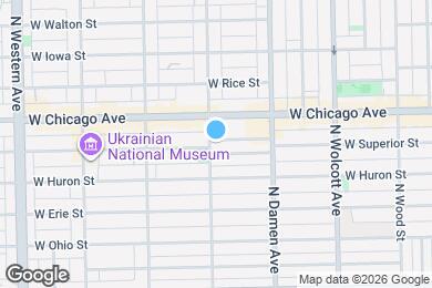 Map image of the property - 733 N Hoyne Ave