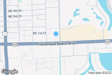 Map image of the property - 1333 E Hallandale Beach Blvd