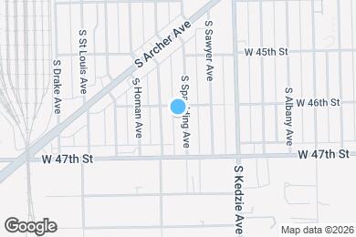 Map image of the property - 4612 S Spaulding Ave
