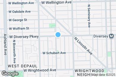Map image of the property - 1253 W Diversey Pkwy