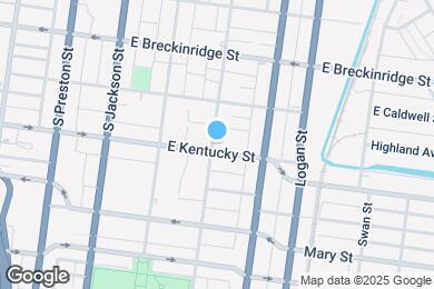 Map image of the property - 701 E Kentucky St