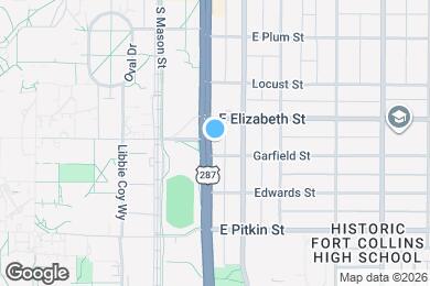 Map image of the property - 1020 S College Ave
