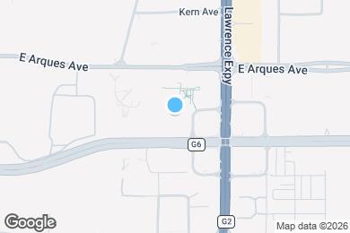 Map image of the property - 1140 E Arques Ave