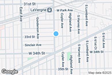 Map image of the property - 33rd & Ridgeland Ave