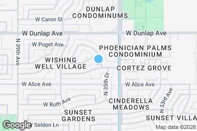 Map image of the property - 8802 N 35th Dr